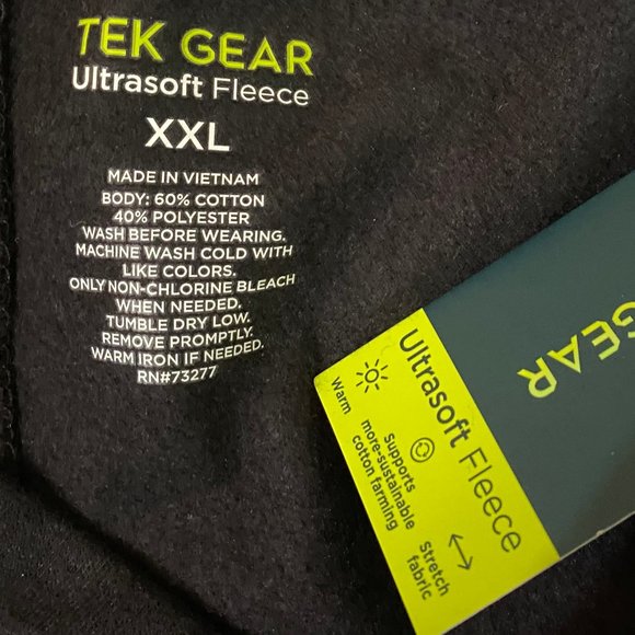 Tek Gear Ultrasoft Fleece Straight Leg Pants XXL - Picture 9 of 9